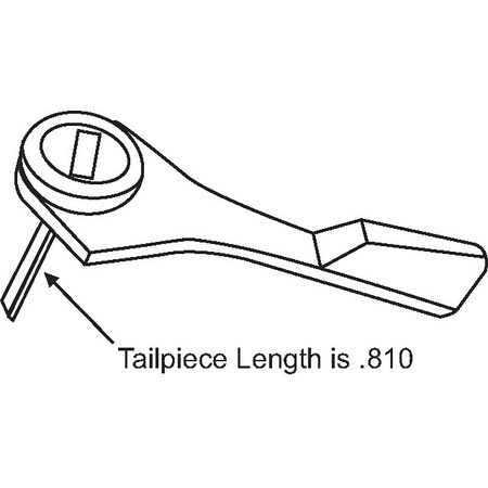 Turn Lever With .810 Tailpiece